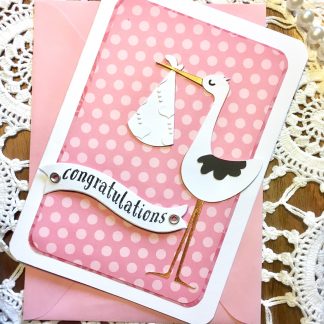 Stork Baby Card