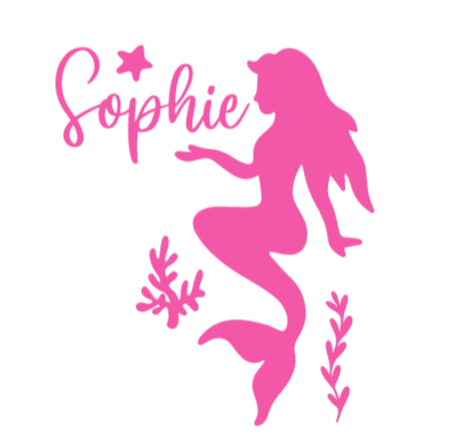 mermaid lunch box decal