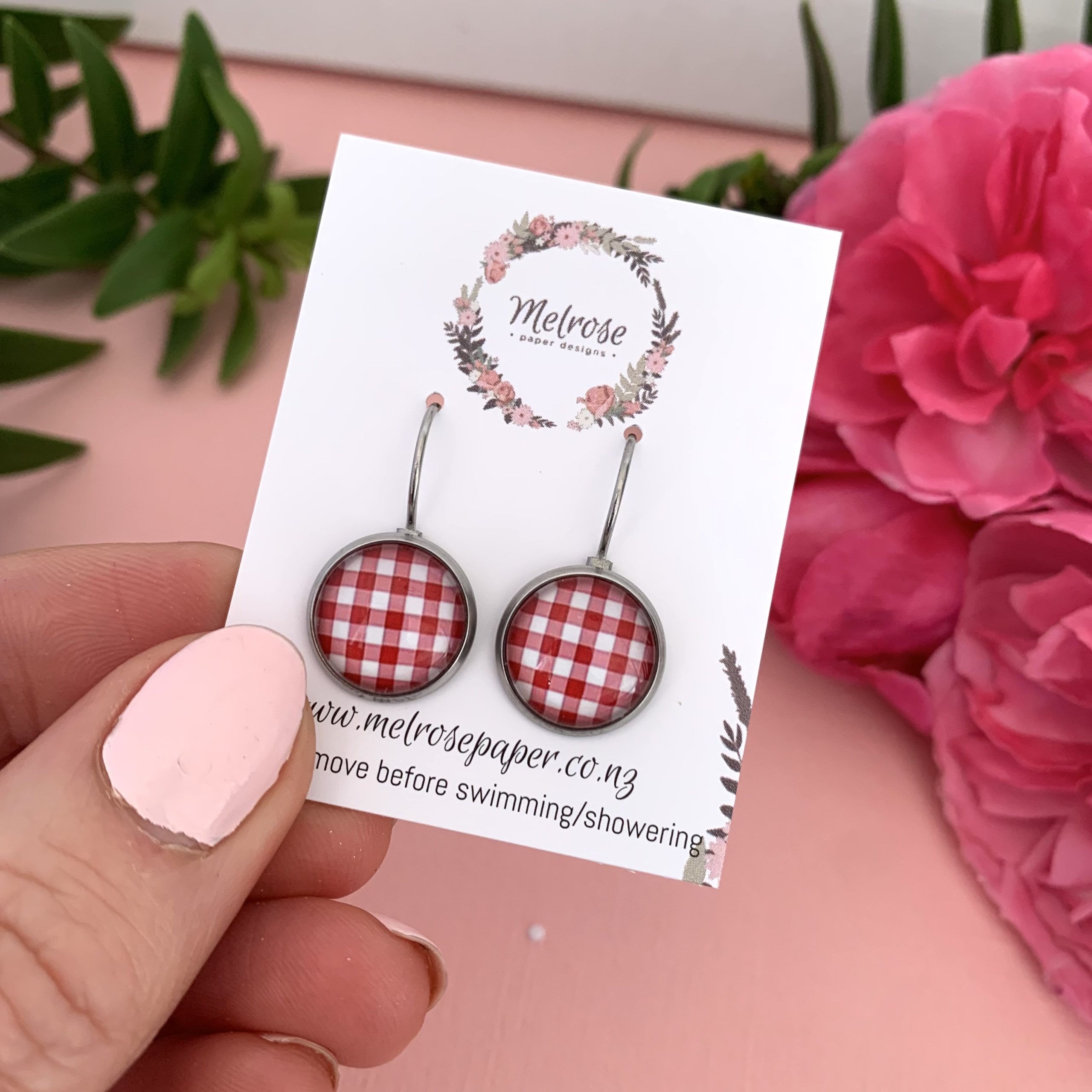 Gingham French Lever Red