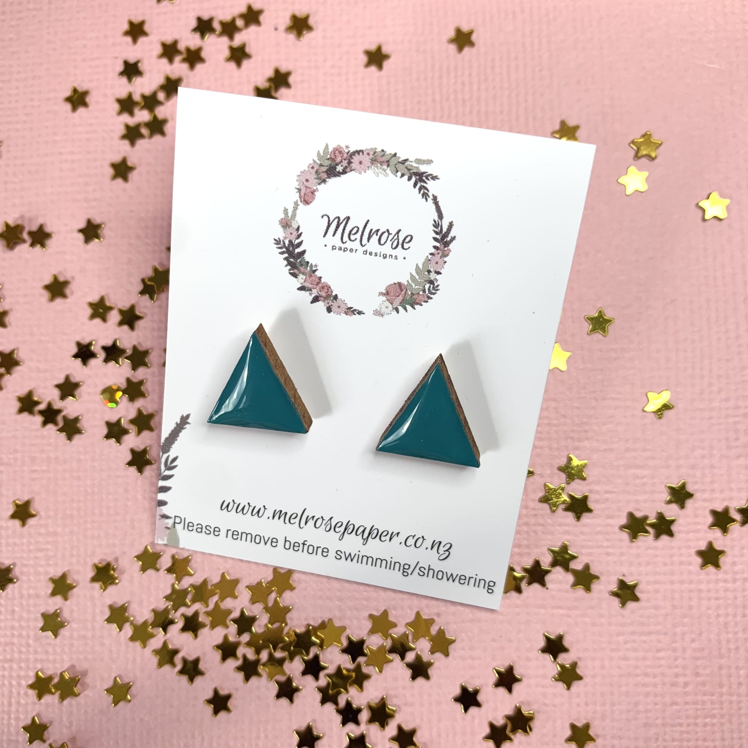 Geometric Triangle Stud (Multiple Colours) - Image 2