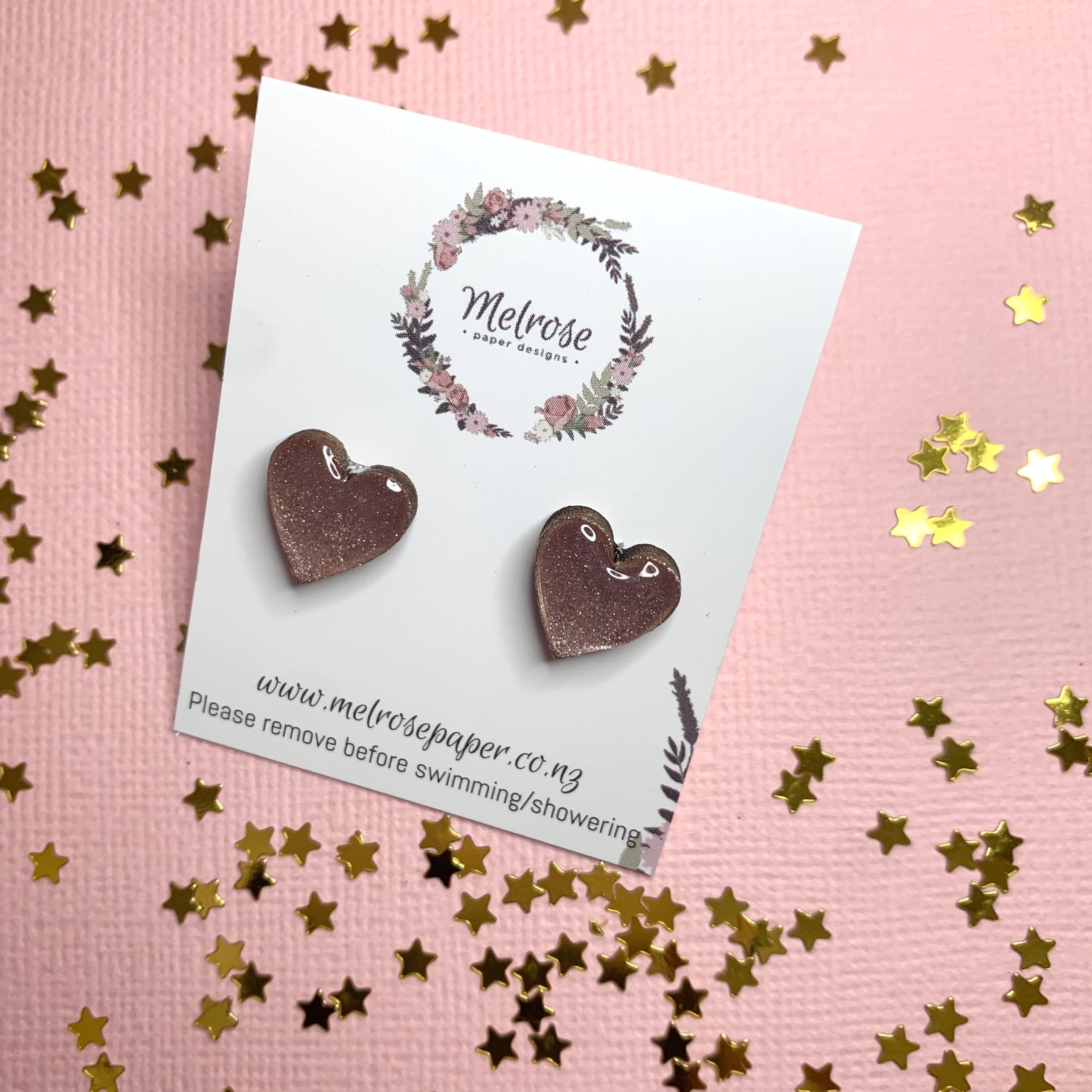 Geometric Heart Stud (Multiple Colours) - Image 10