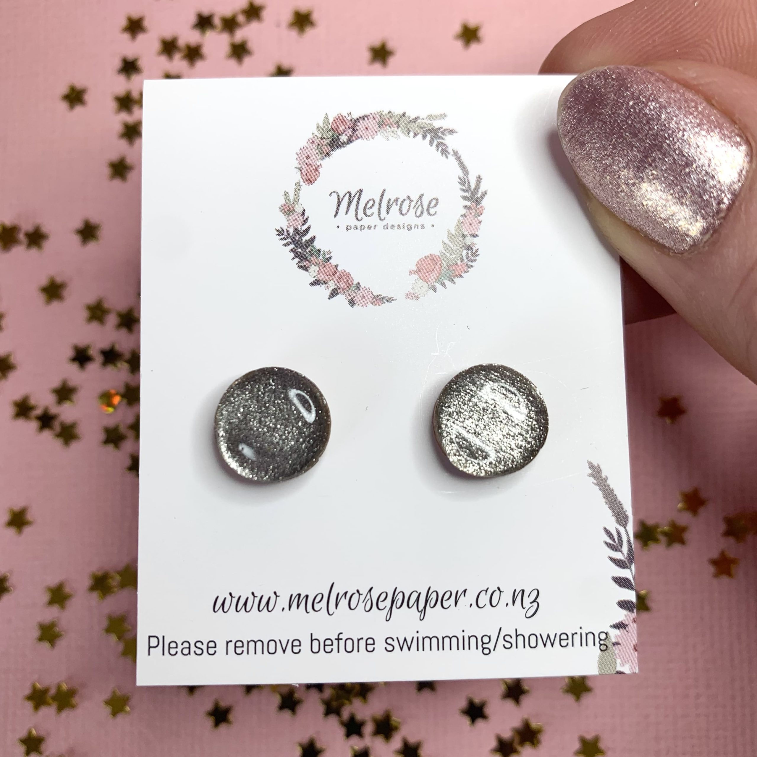 Geometric Circle Stud (Multiple Colours) - Image 3