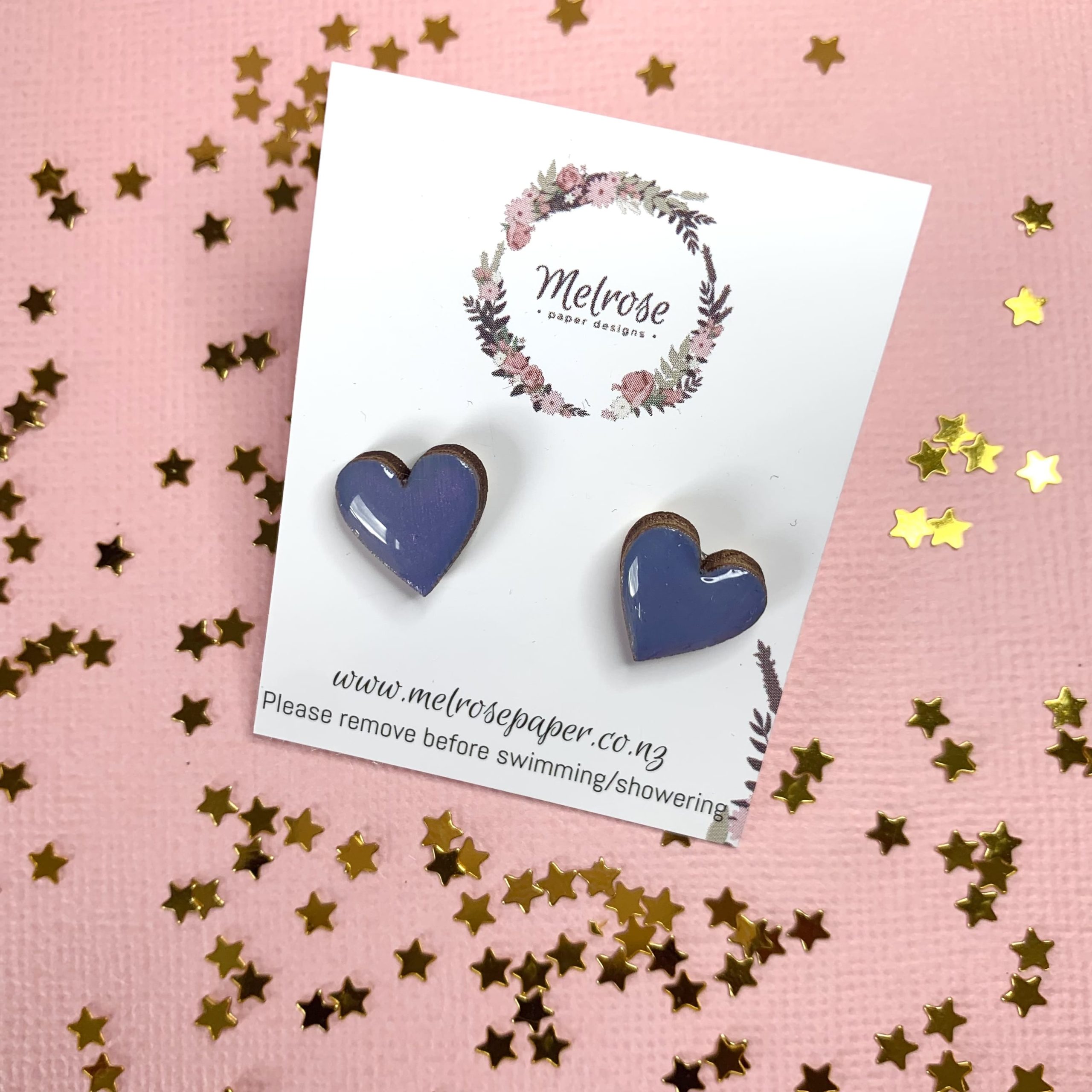 Geometric Heart Stud (Multiple Colours) - Image 6