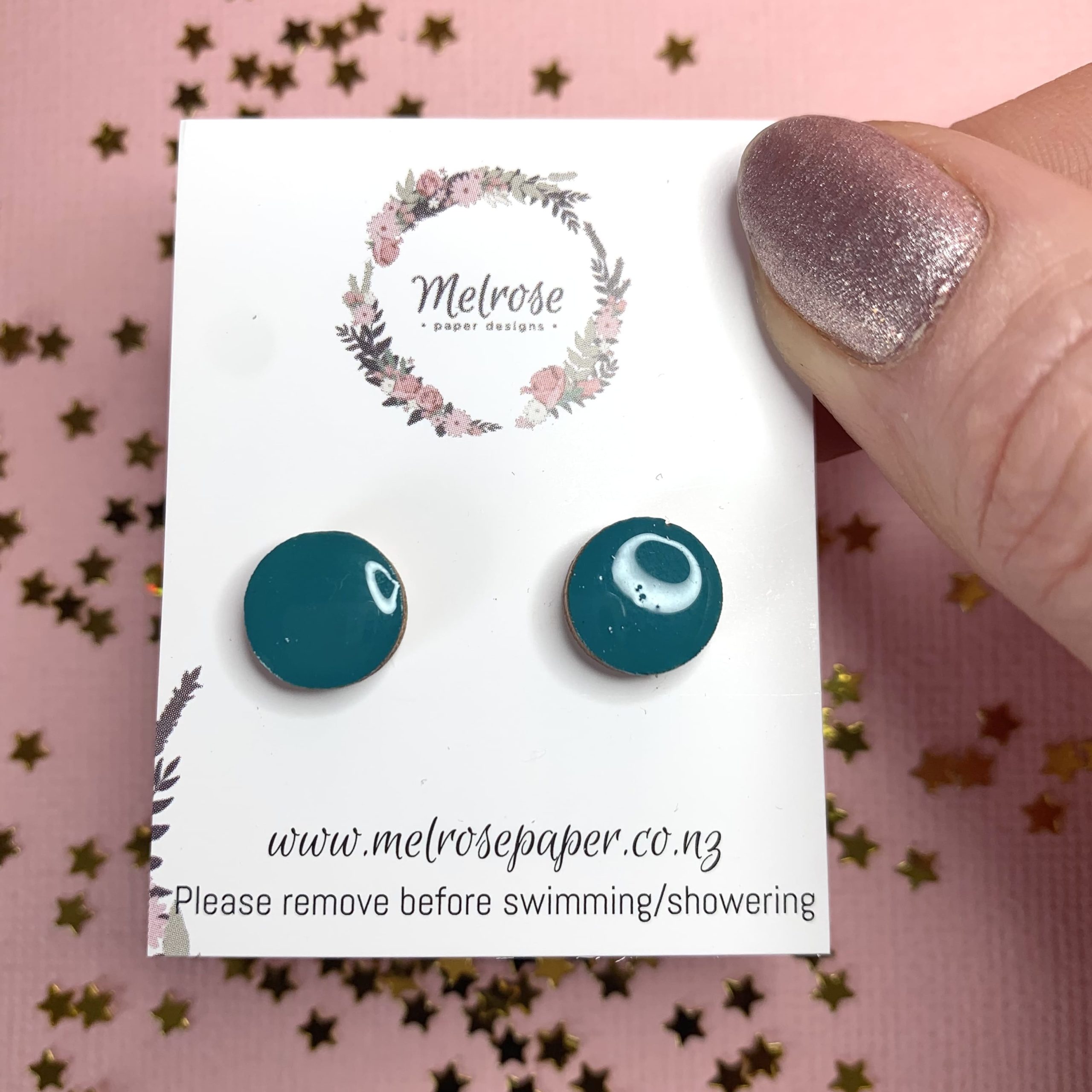 Geometric Circle Stud (Multiple Colours) - Image 5