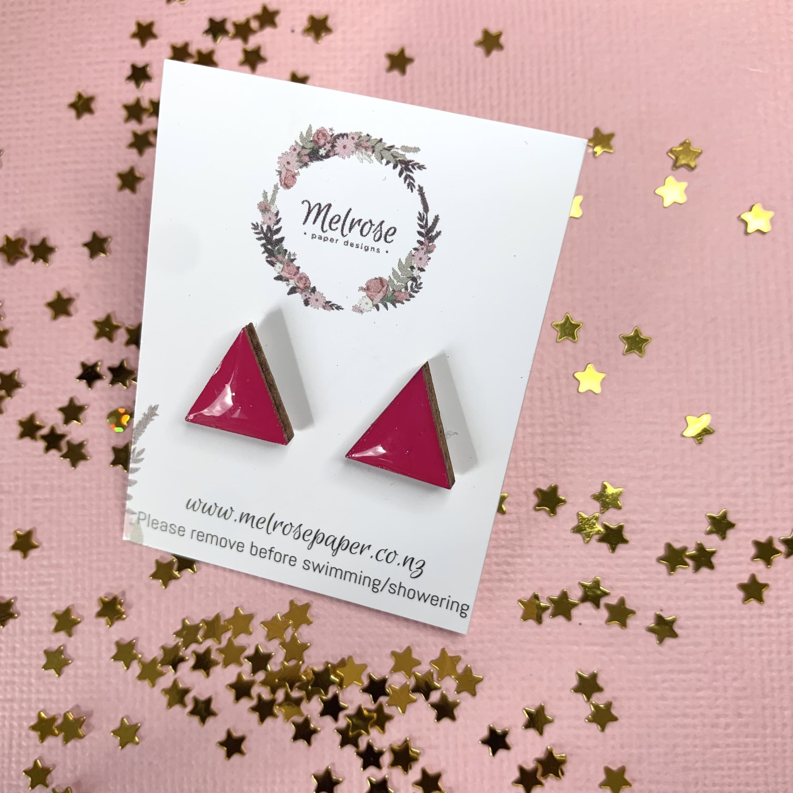 Geometric Triangle Stud (Multiple Colours) - Image 4
