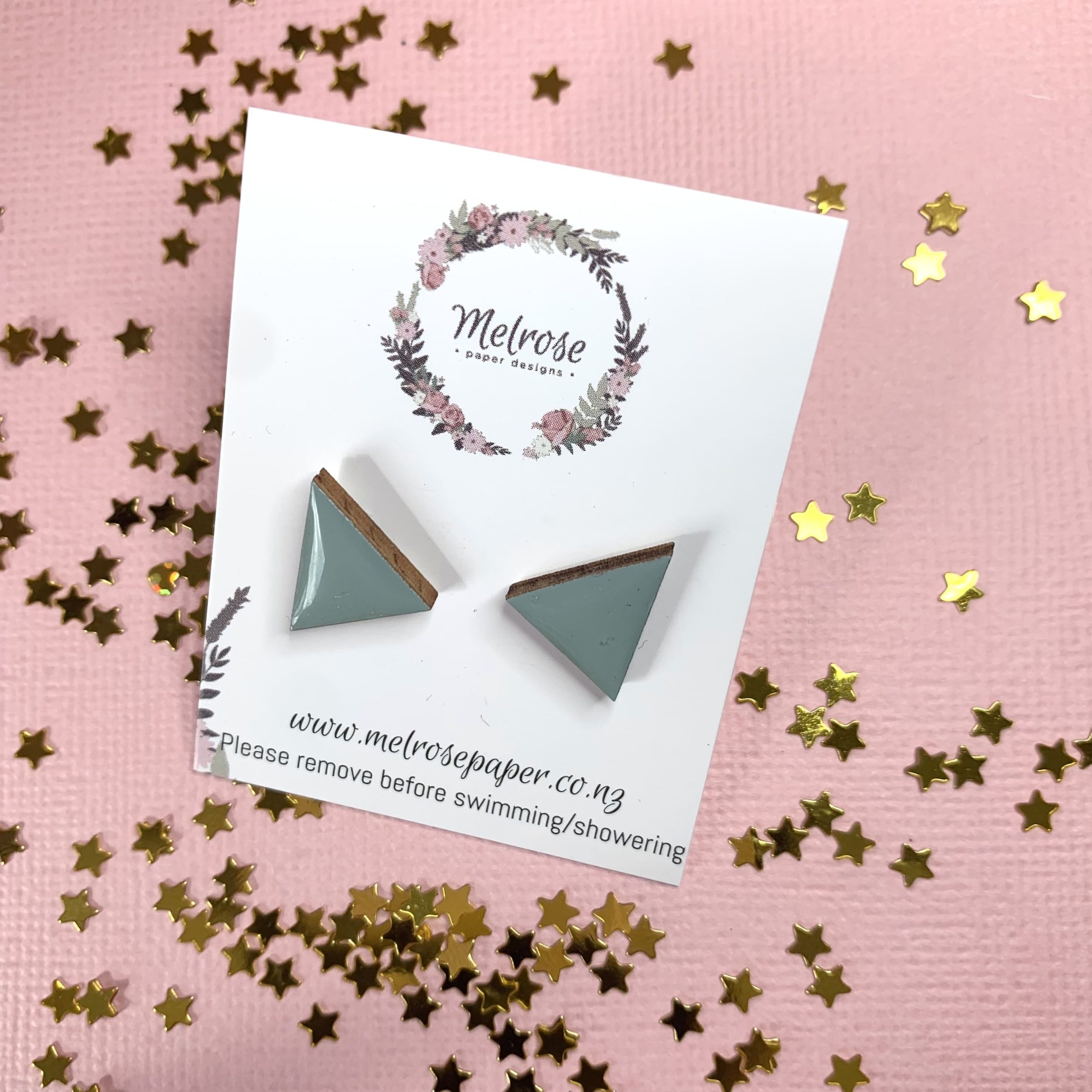 Geometric Triangle Stud (Multiple Colours) - Image 12